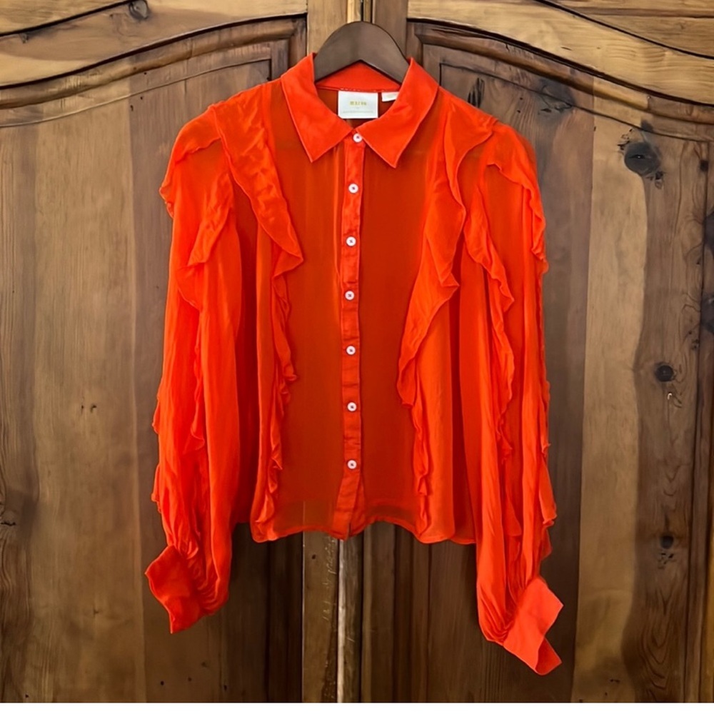 Anthropologie MAEVE sheer top